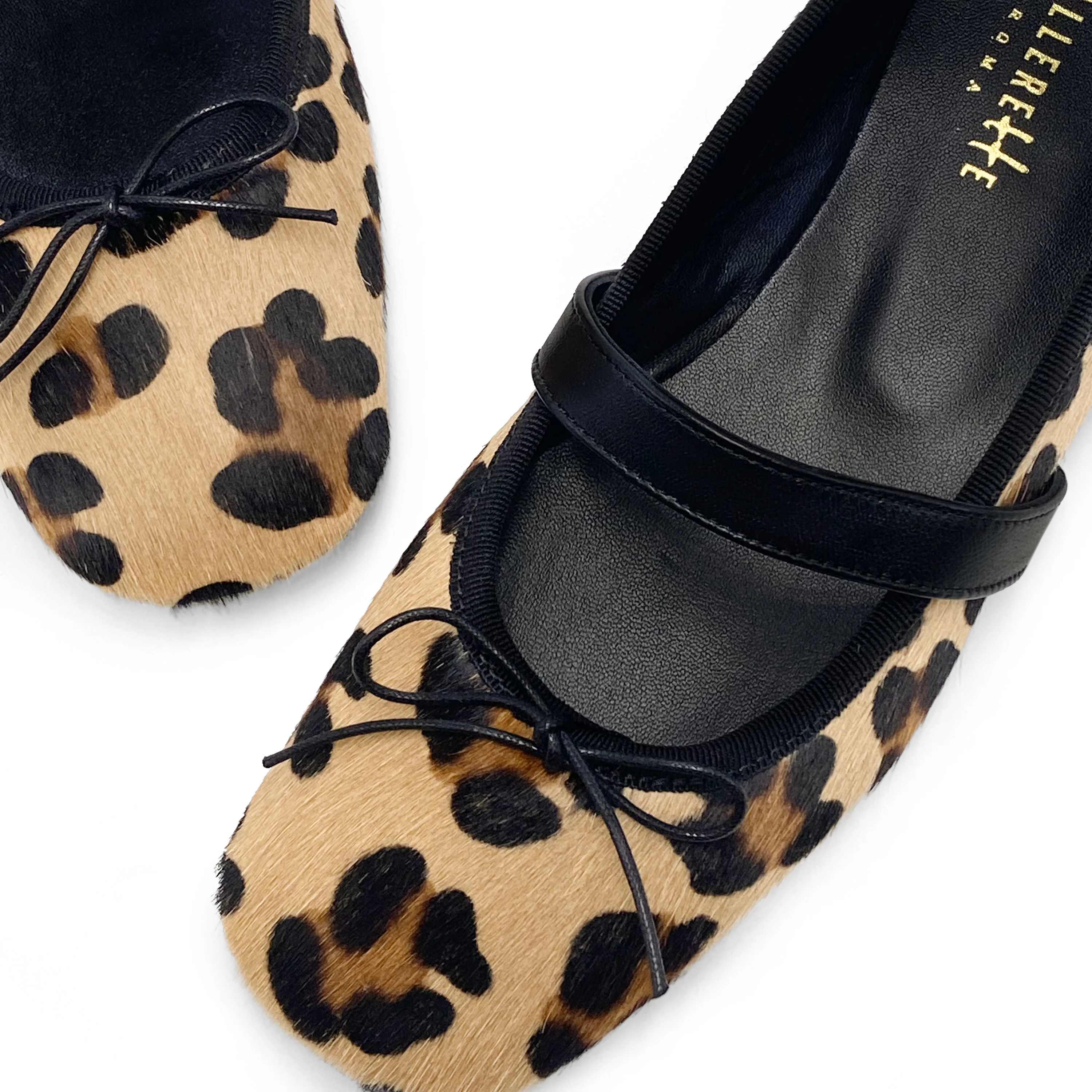 Animalier calf hair ballet flats with strap - Image 5