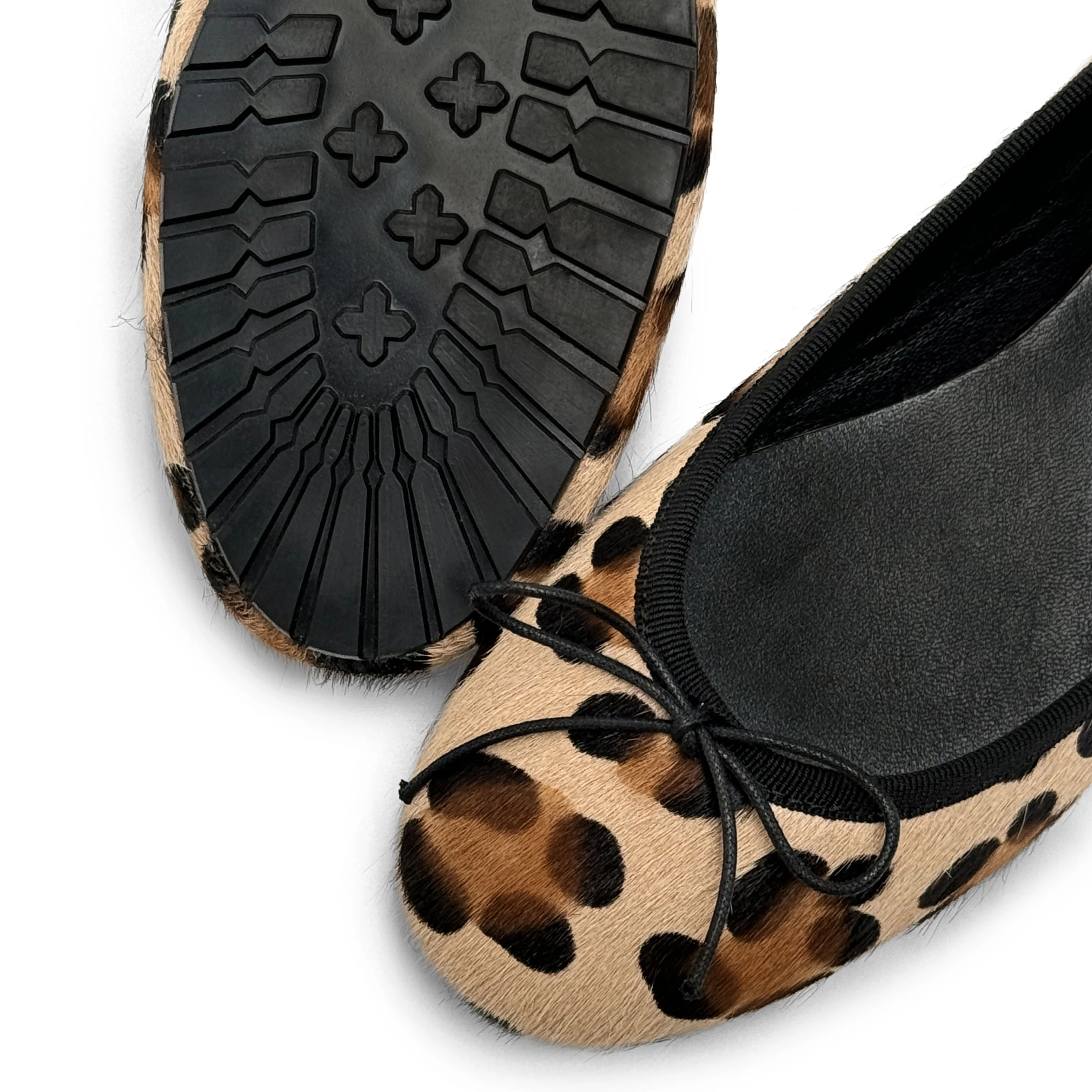 Animalier spotted calf hair ballet flats - Image 3