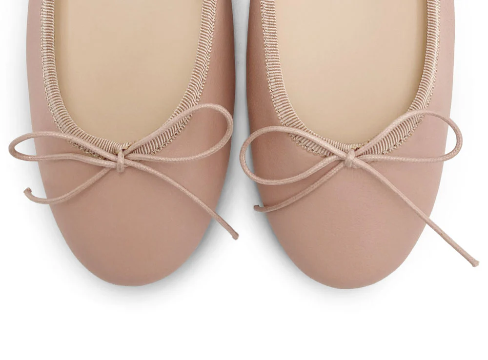 Antique pink leather ballet flats - Image 6