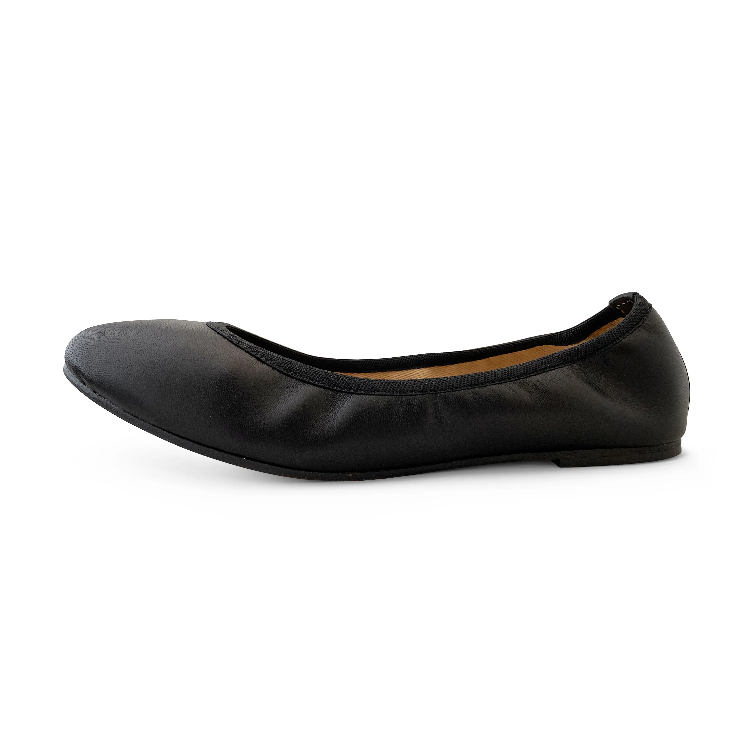 Black ballet flats with elastic - Image 3