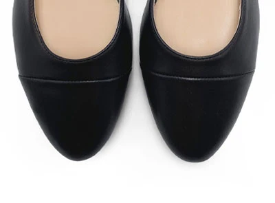 Black leather slingback ballet flats - Image 5