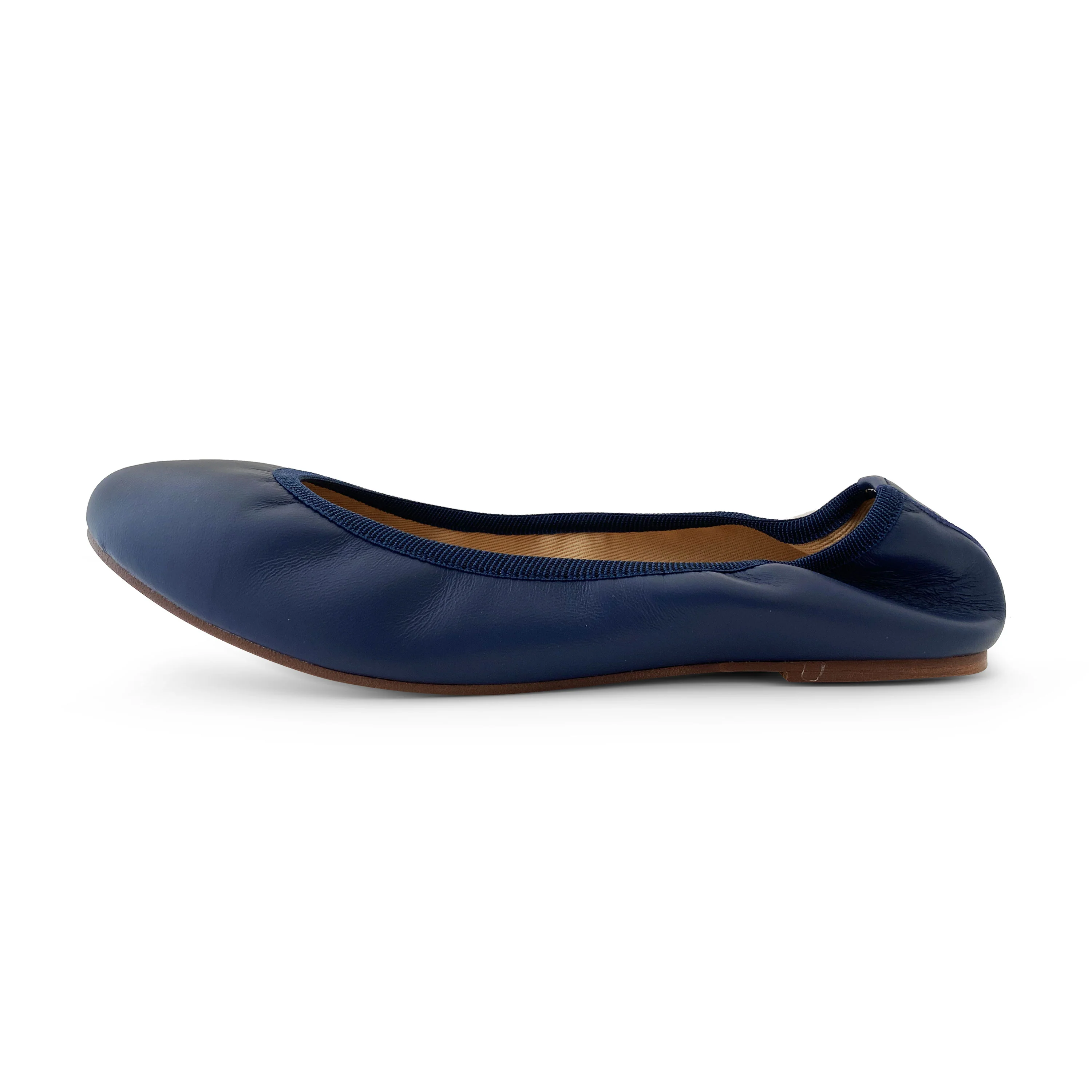 Blue ballet flats with elastic - Image 4