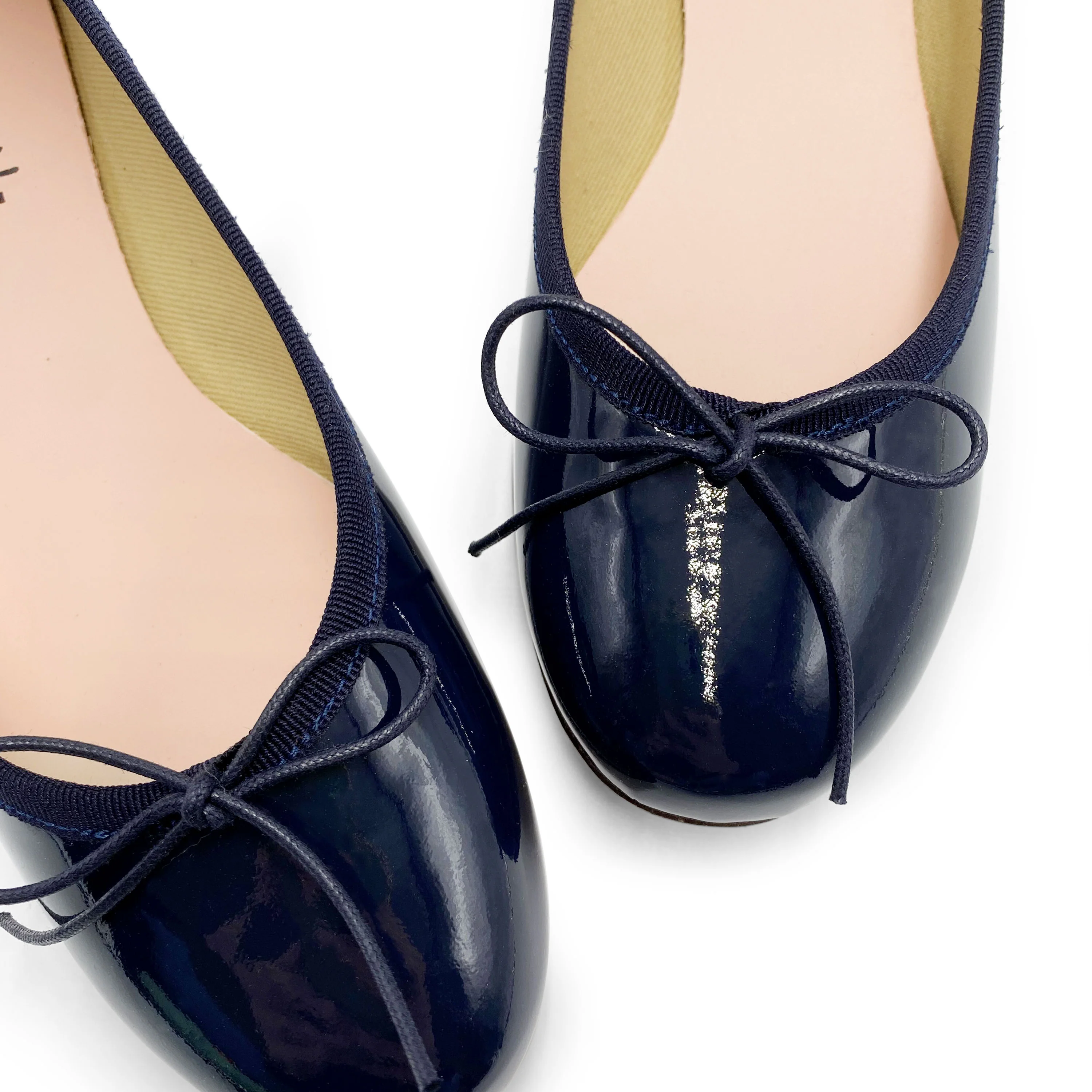 Blue patent leather ballet flats - Image 3