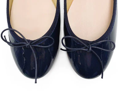 Blue patent leather ballet flats - Image 5