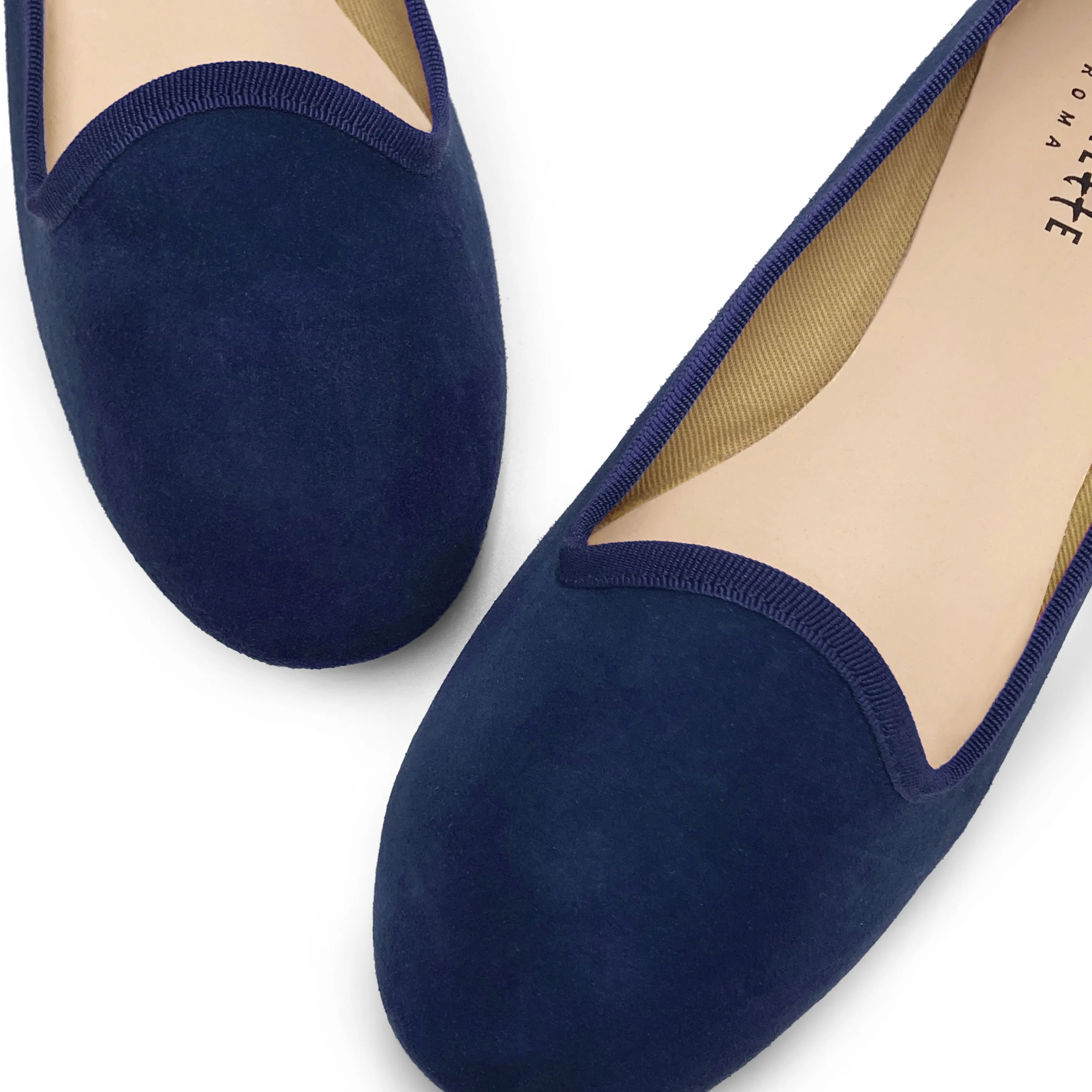 Blue suede women's loafers - Image 3
