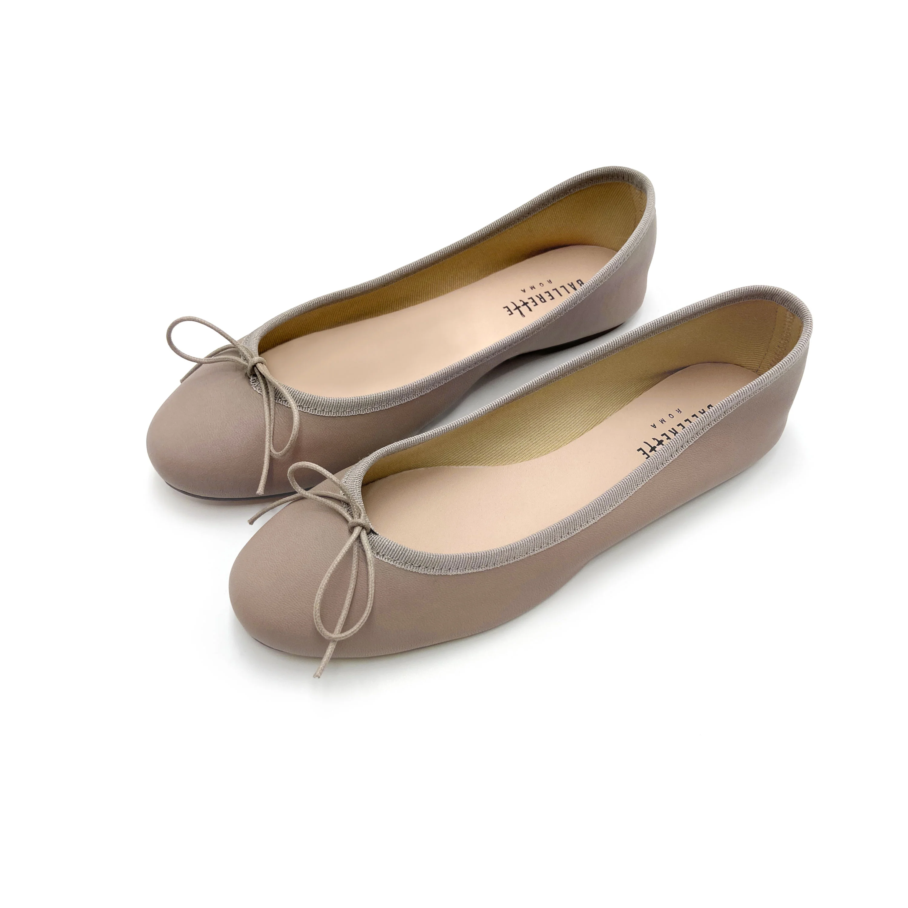 Dove gray leather ballet flats - Image 5