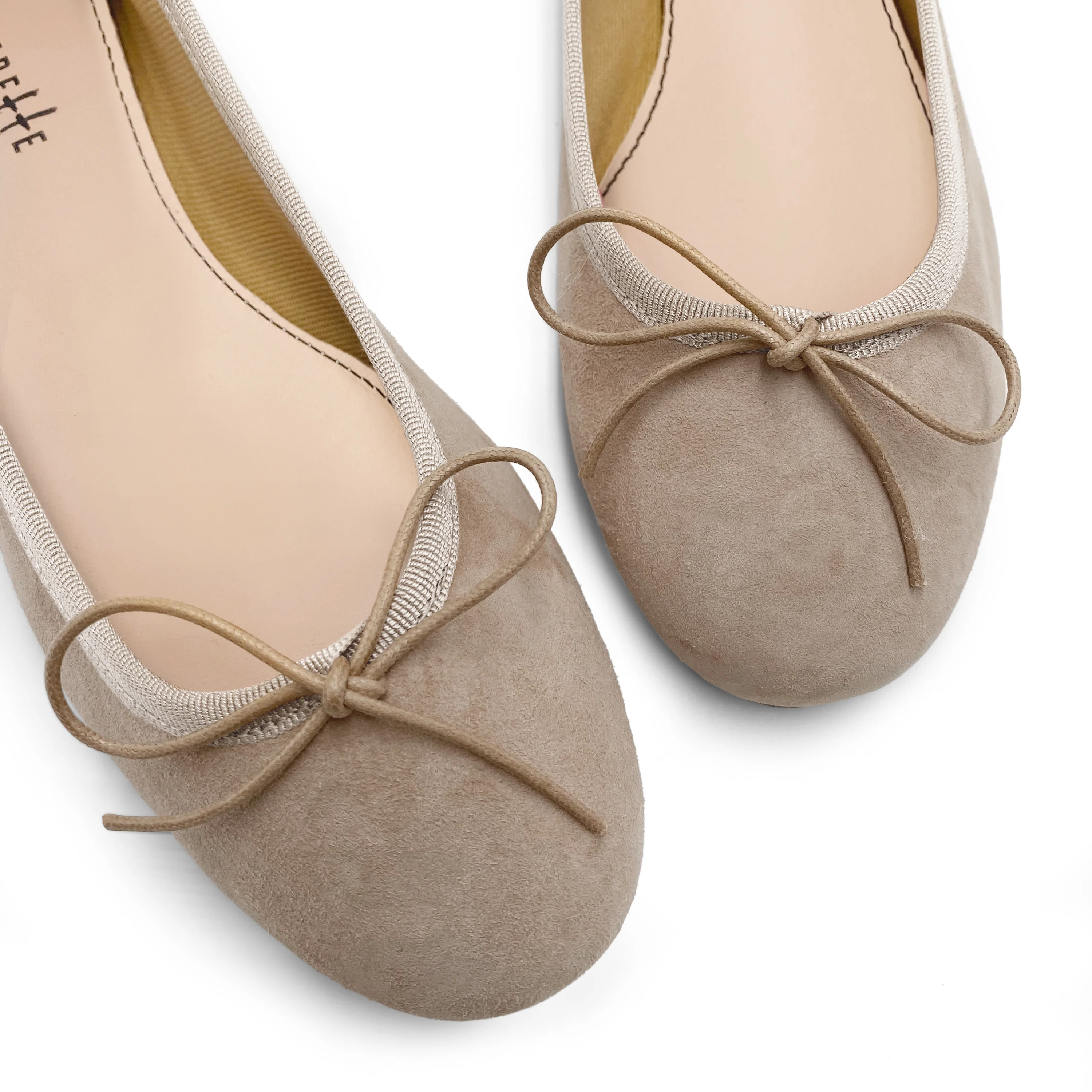 Dove gray suede ballet flats - Image 3