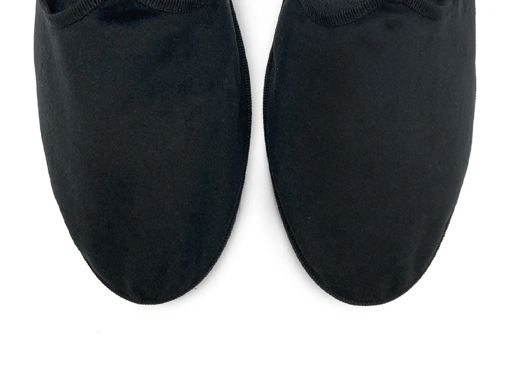 Friulane black velvet slippers - Image 5
