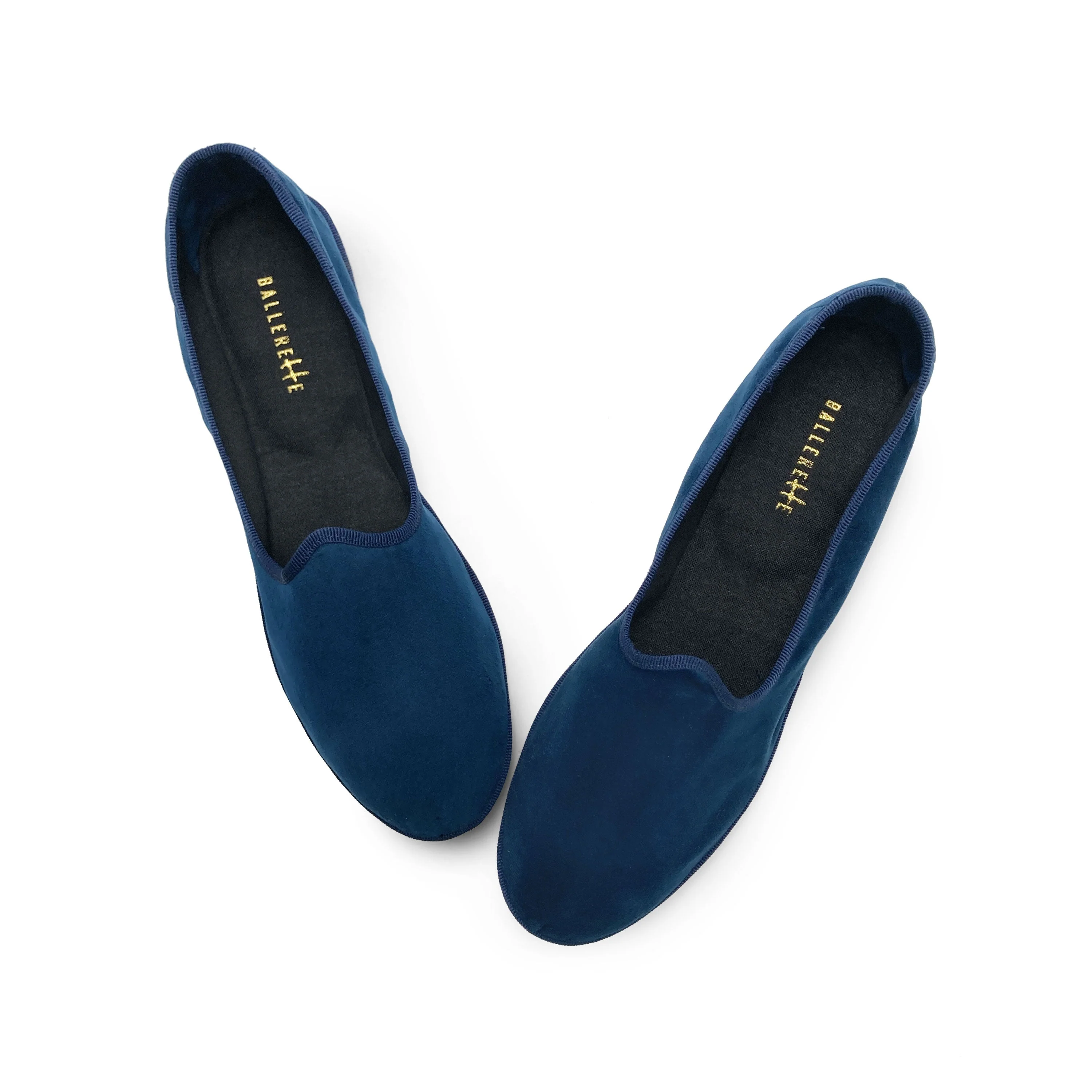 Friulane blue velvet slippers - Image 2