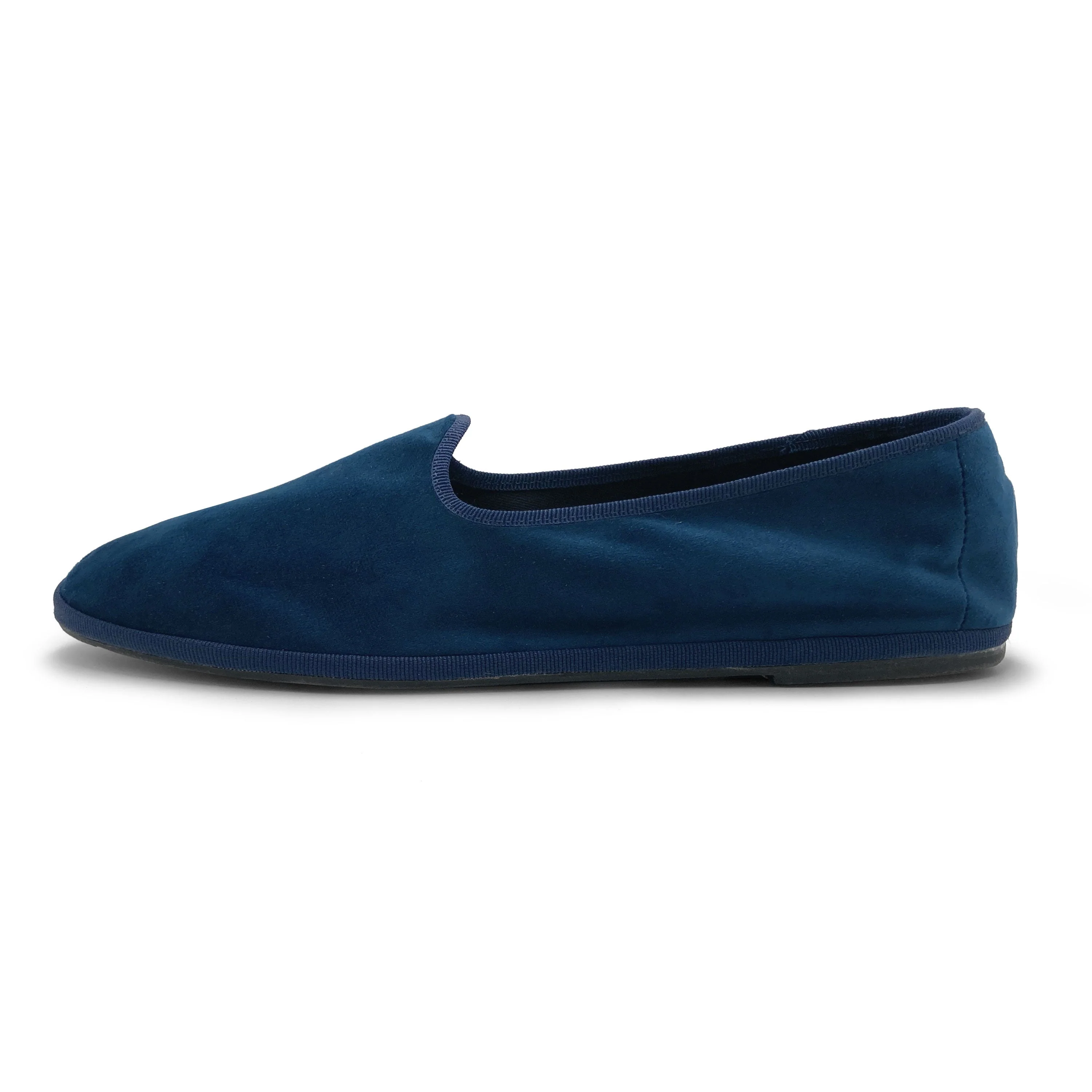 Friulane blue velvet slippers - Image 4