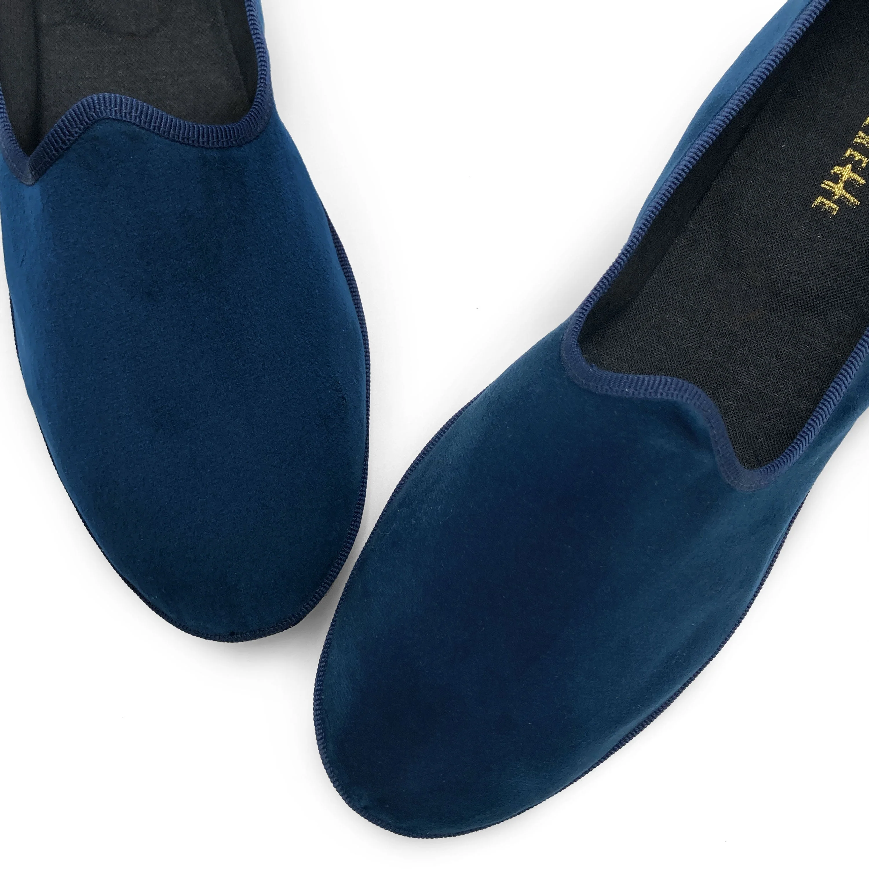 Friulane blue velvet slippers - Image 5