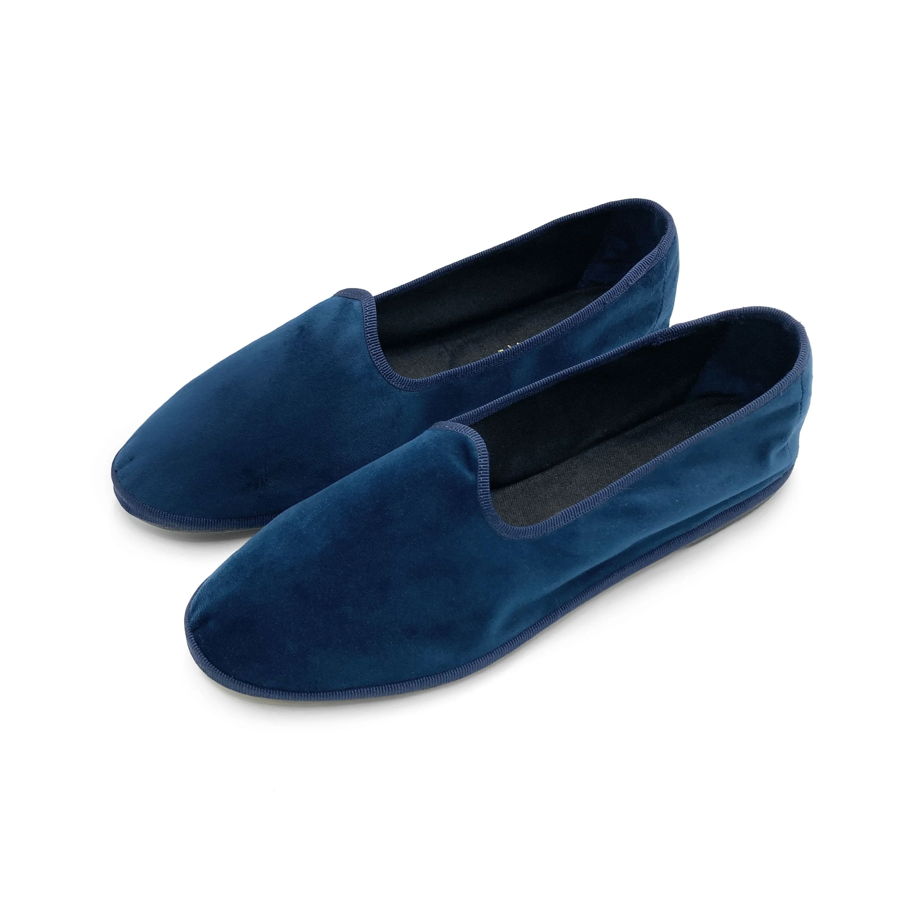 Friulane blue velvet slippers - Image 6