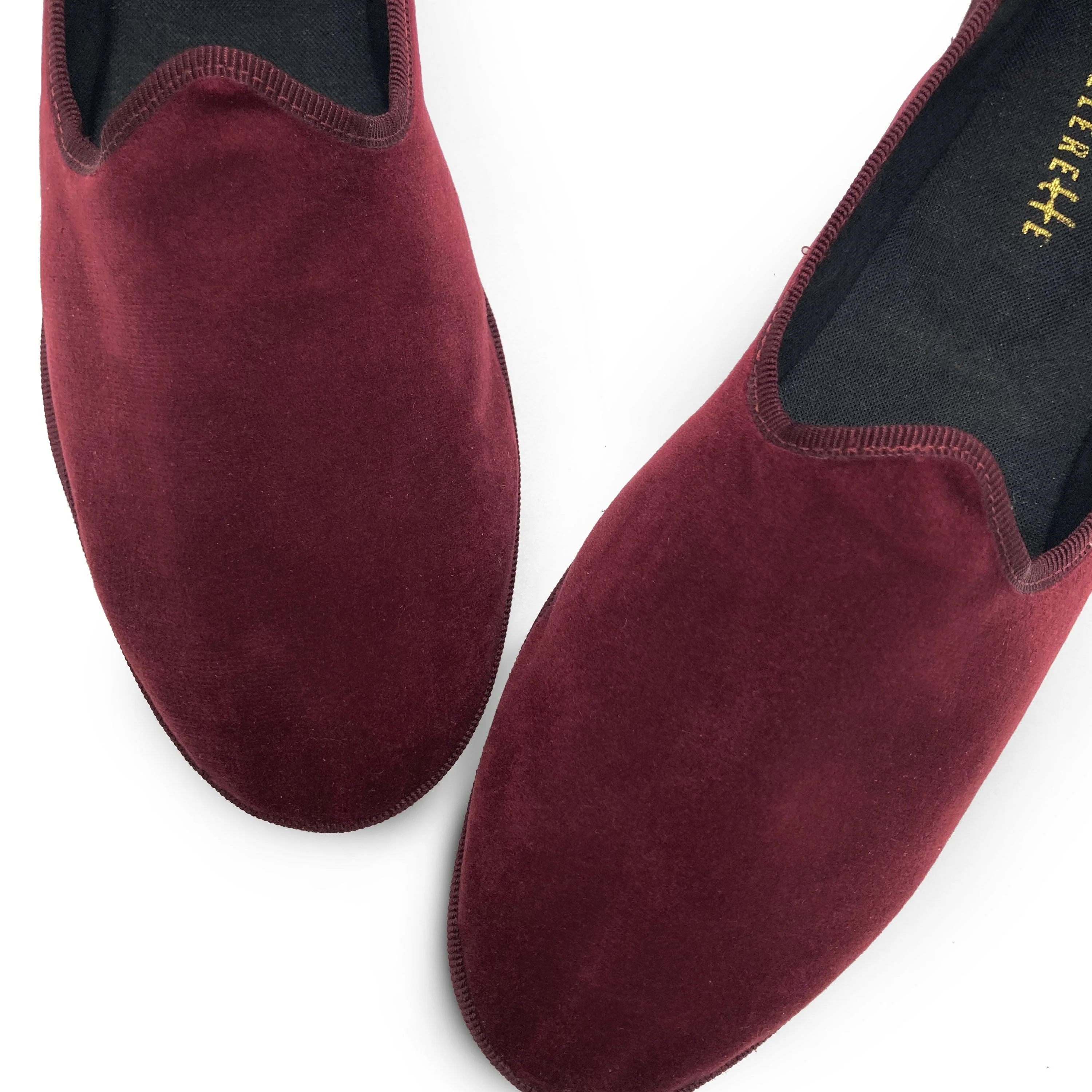 Friulane burgundy velvet slippers - Image 5