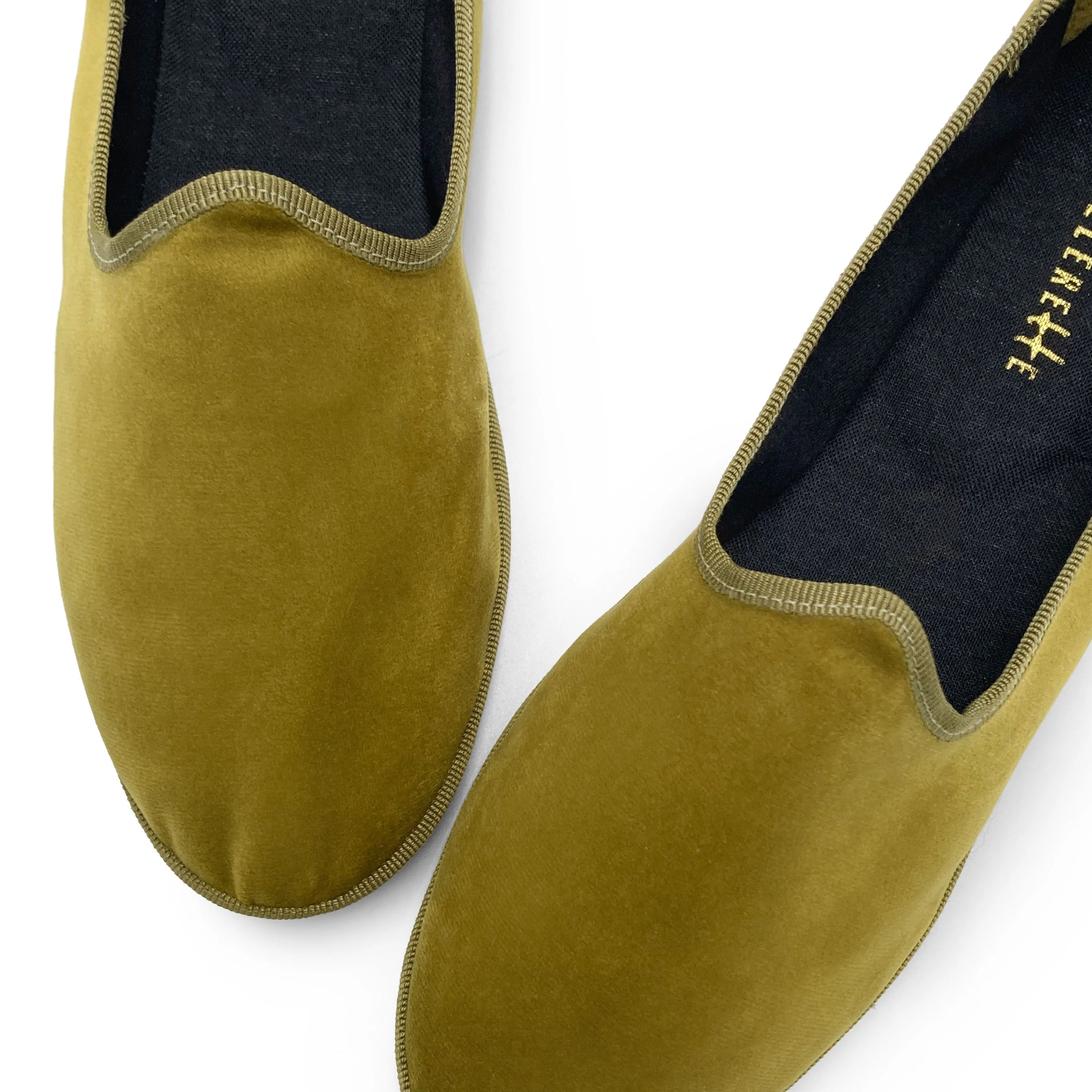 Friulane mustard yellow velvet slippers - Image 5