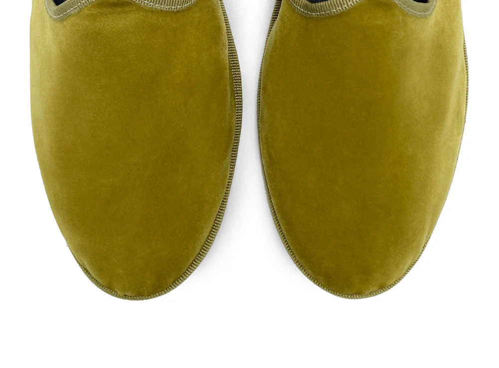 Friulane mustard yellow velvet slippers - Image 6