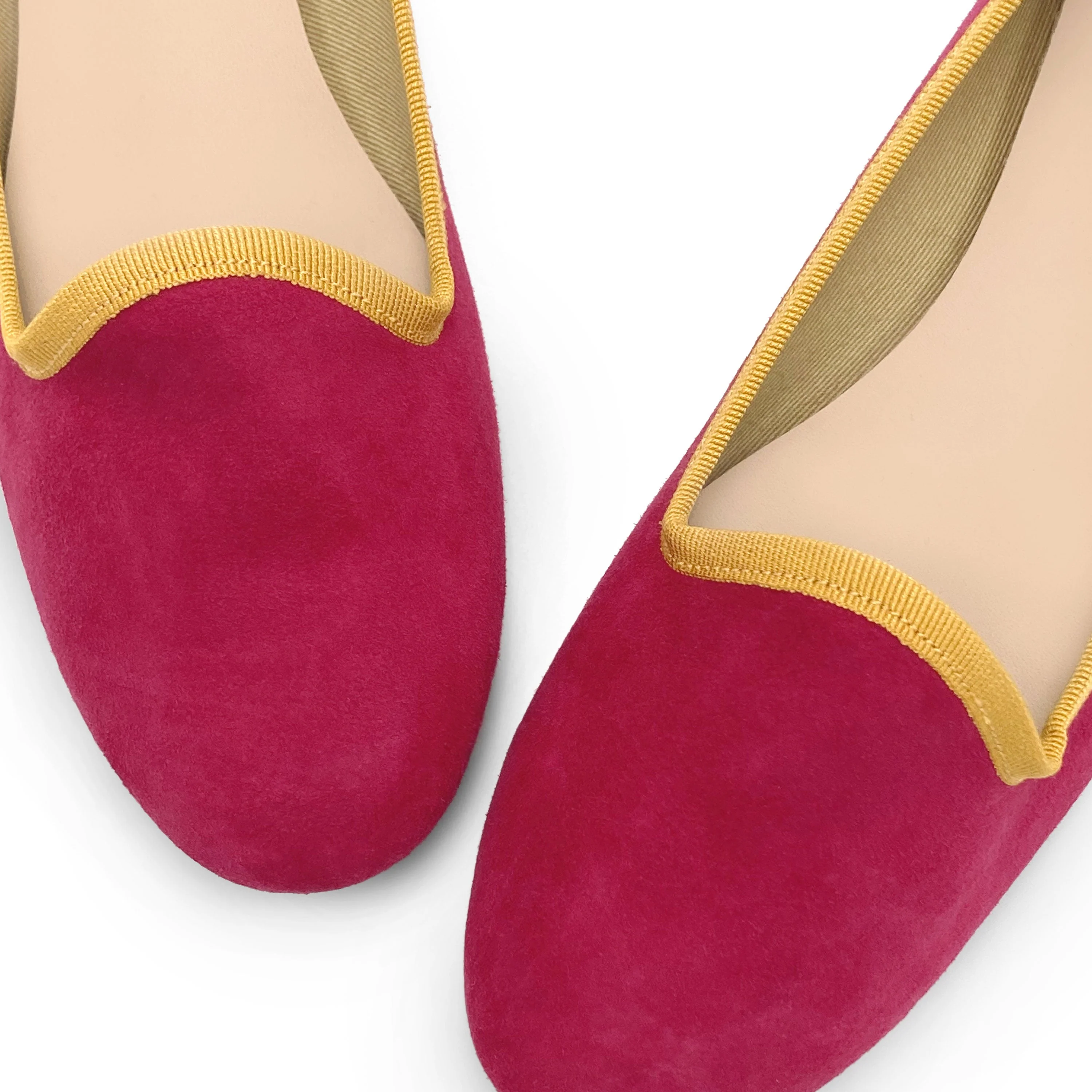 Women’s Fuchsia Suede Loafers - Image 3