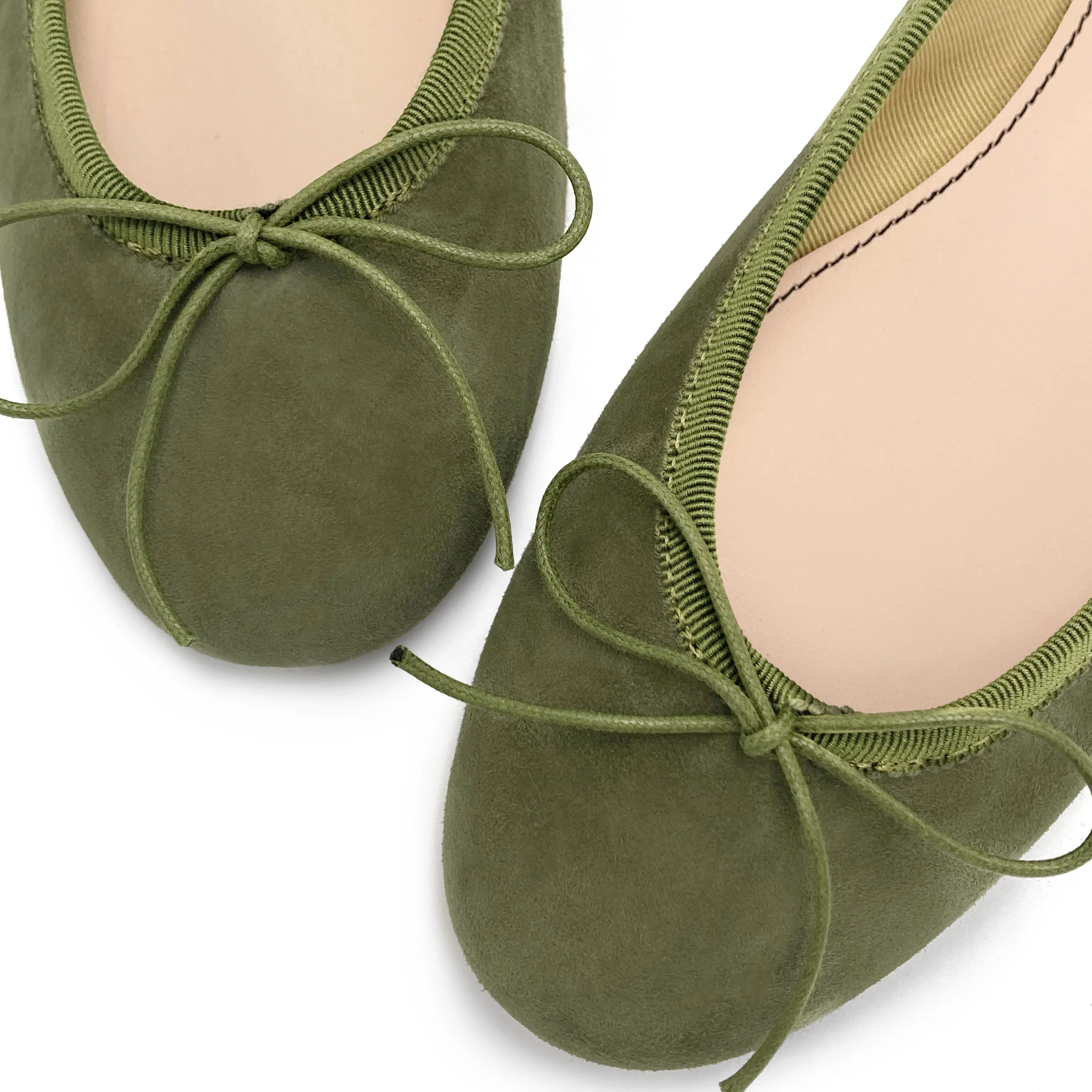 Green suede ballet flats - Image 3