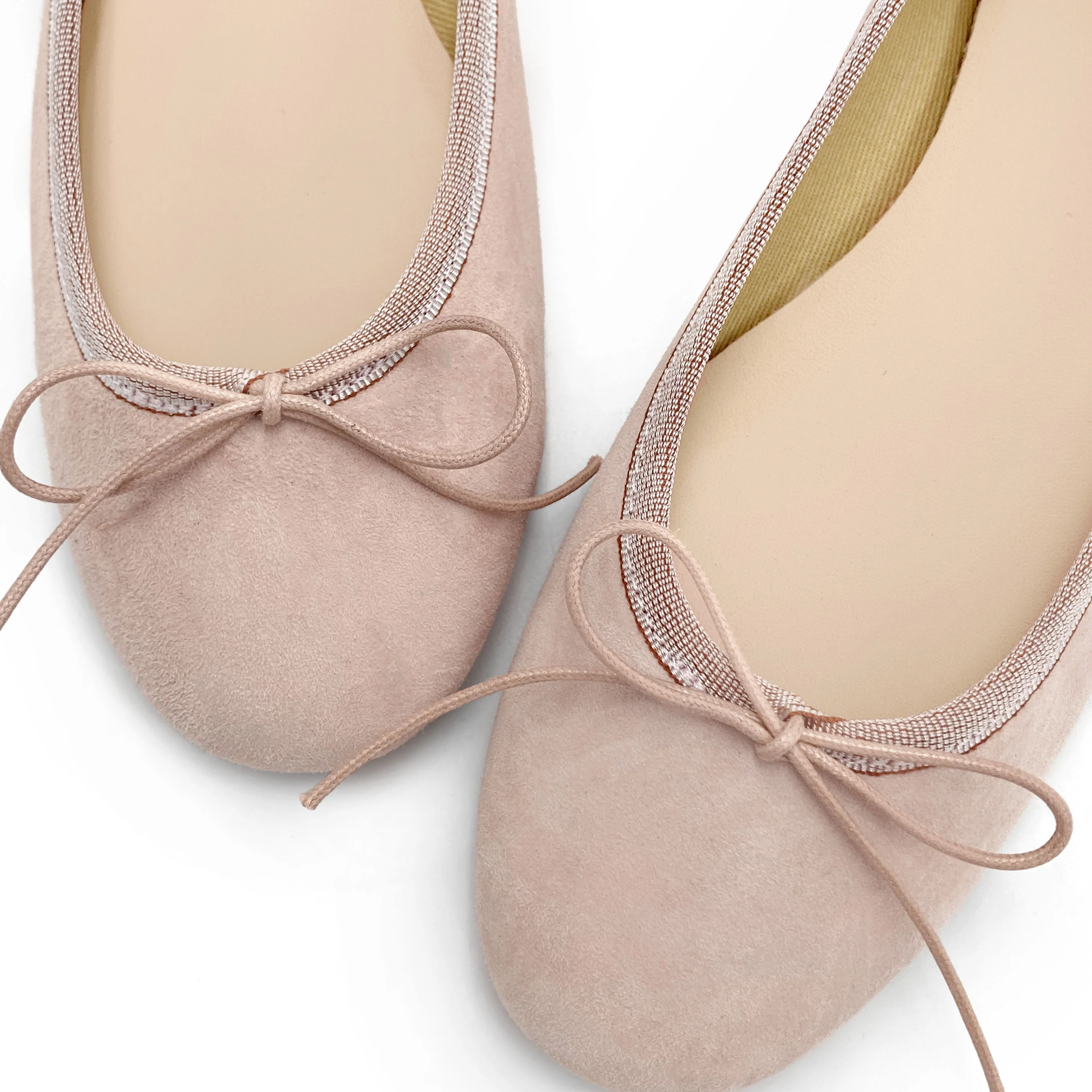 Pink suede ballet flats - Image 3