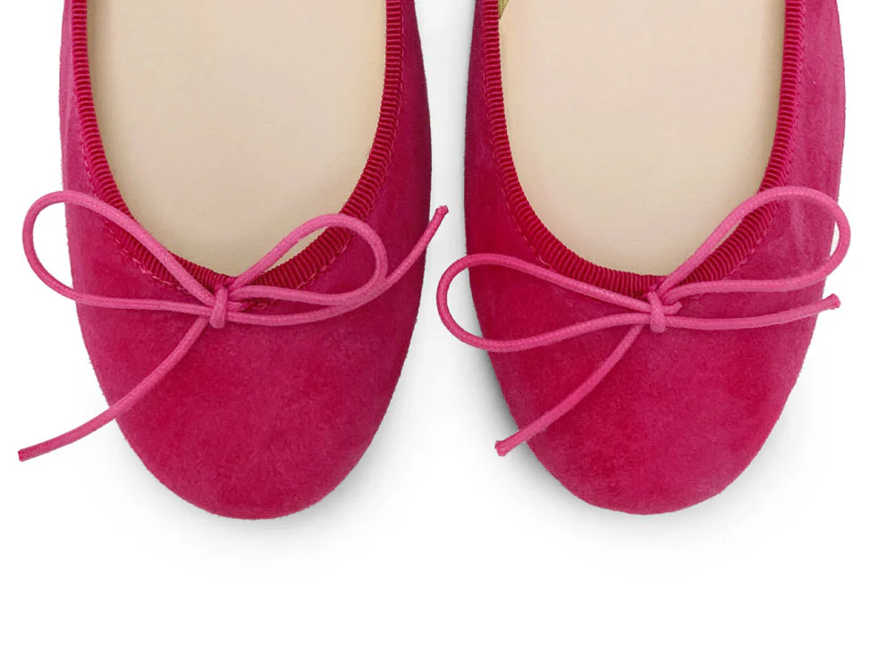 Plum suede ballet flats - Image 5