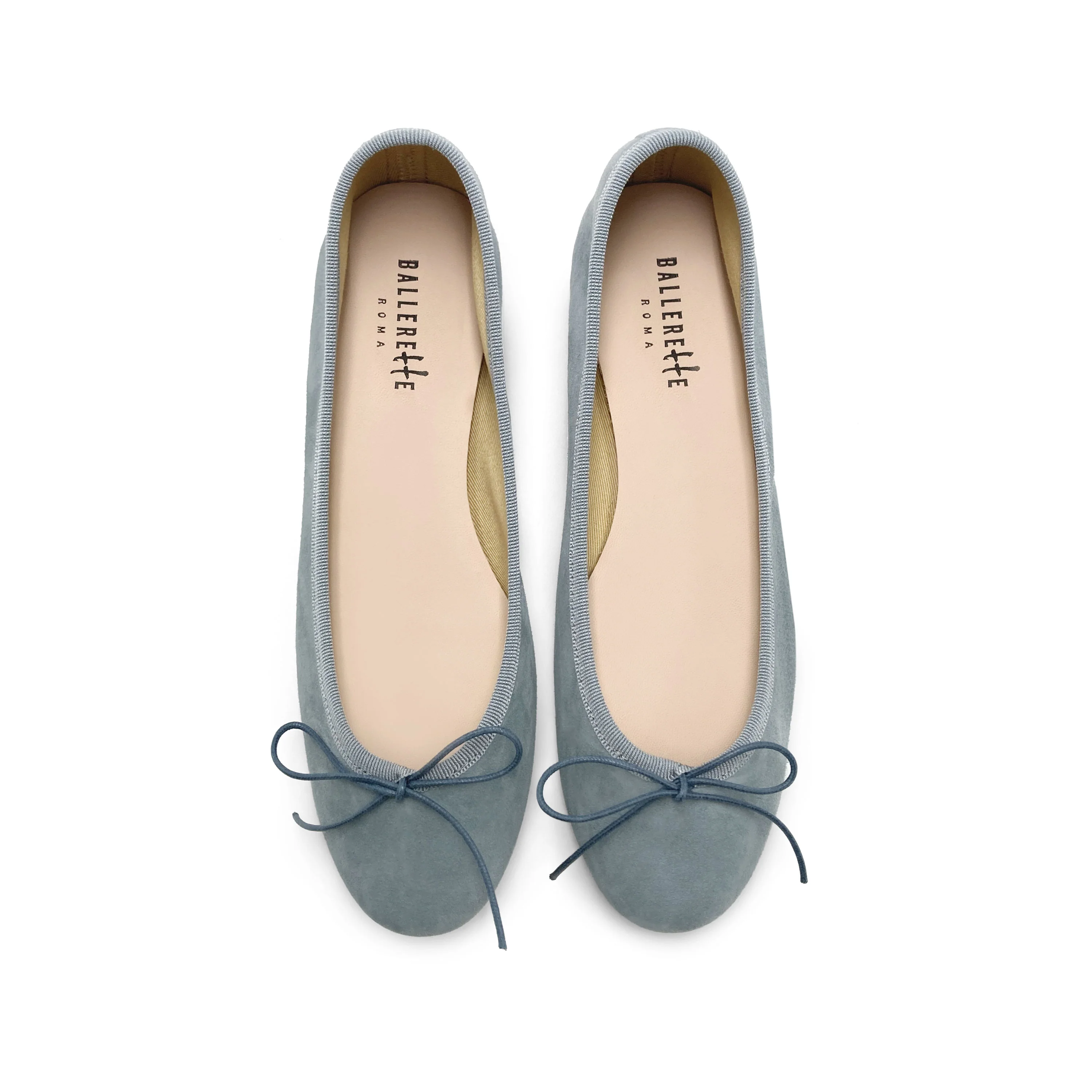 Classic round-toe ballet flats, handcrafted by BallereTTe