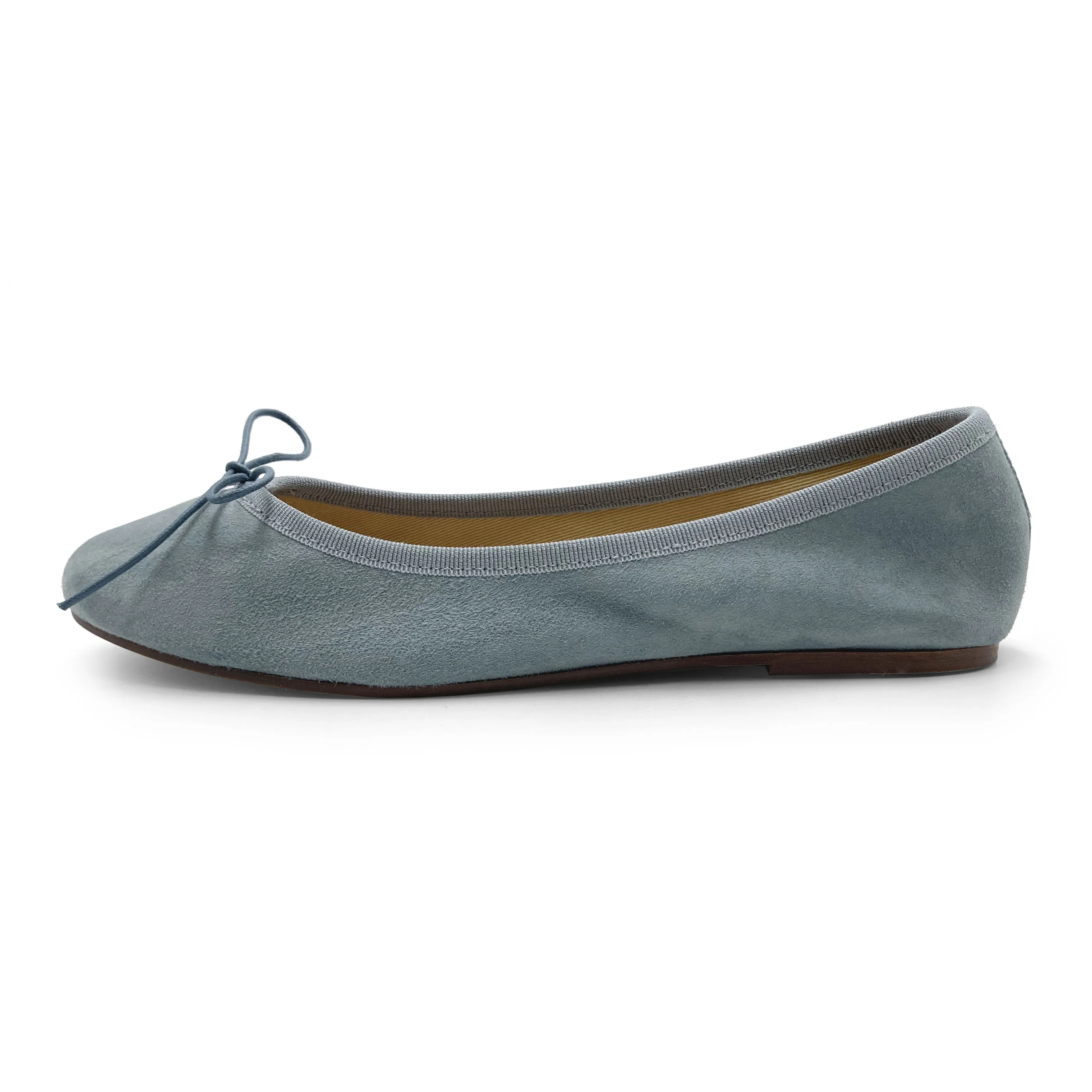 Powder blue color suede ballet flats - Image 4
