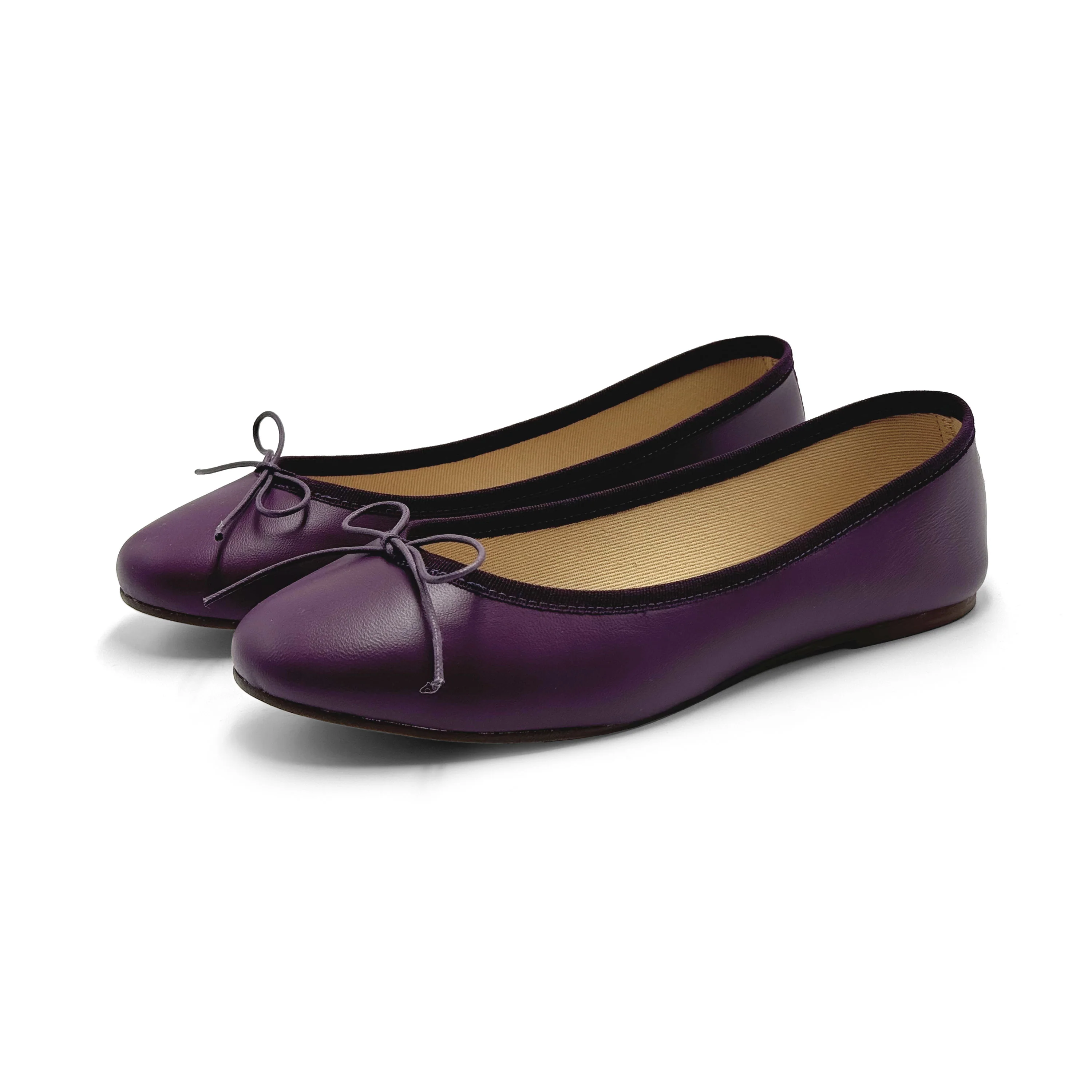 Purple leather ballet flats - Image 2