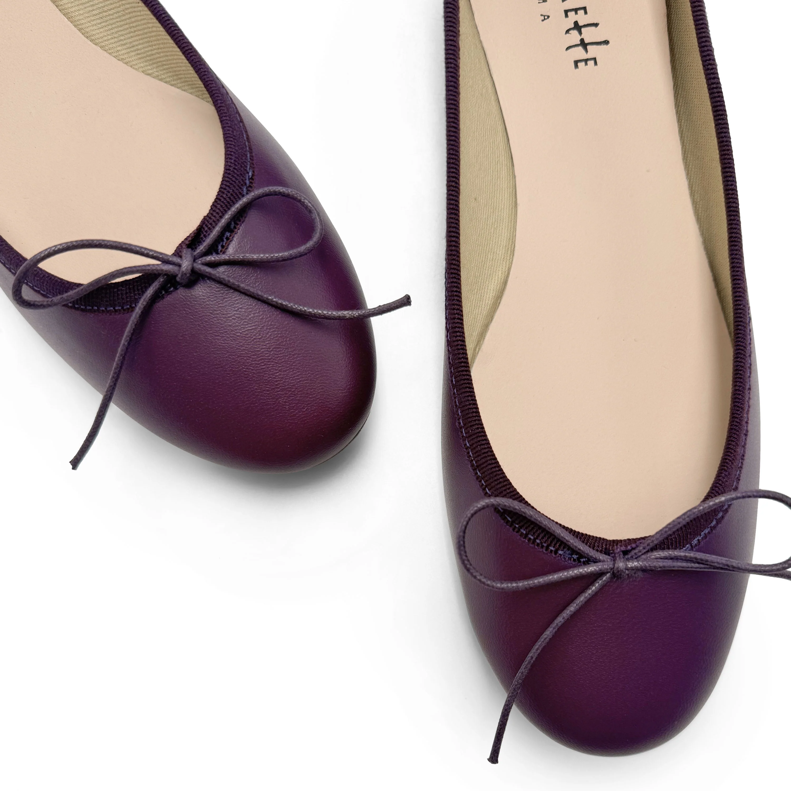 Purple leather ballet flats - Image 3