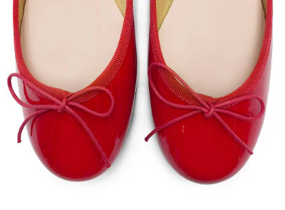 Red patent leather ballet flats - Image 5