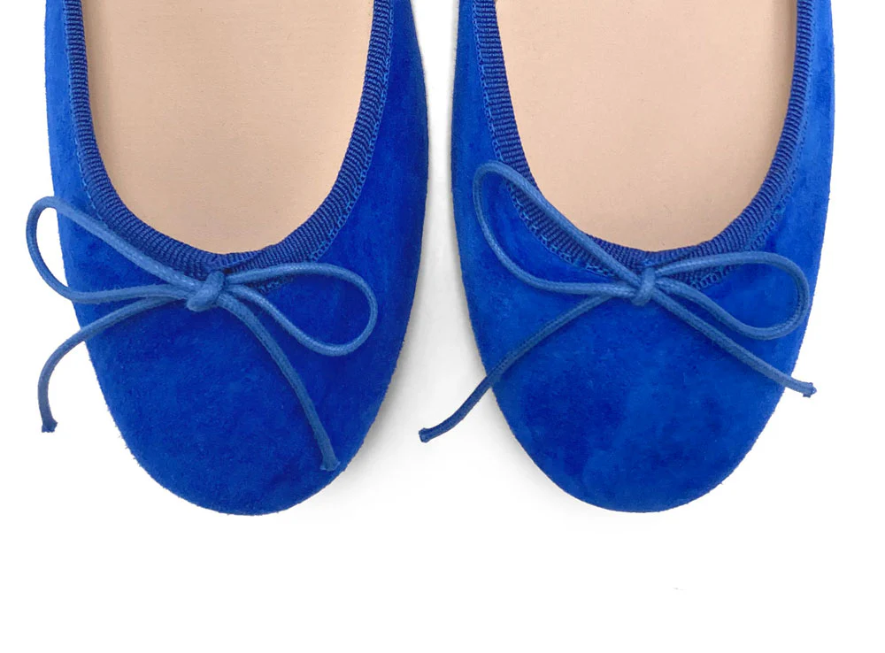 Royal blue suede ballet flats - Image 5