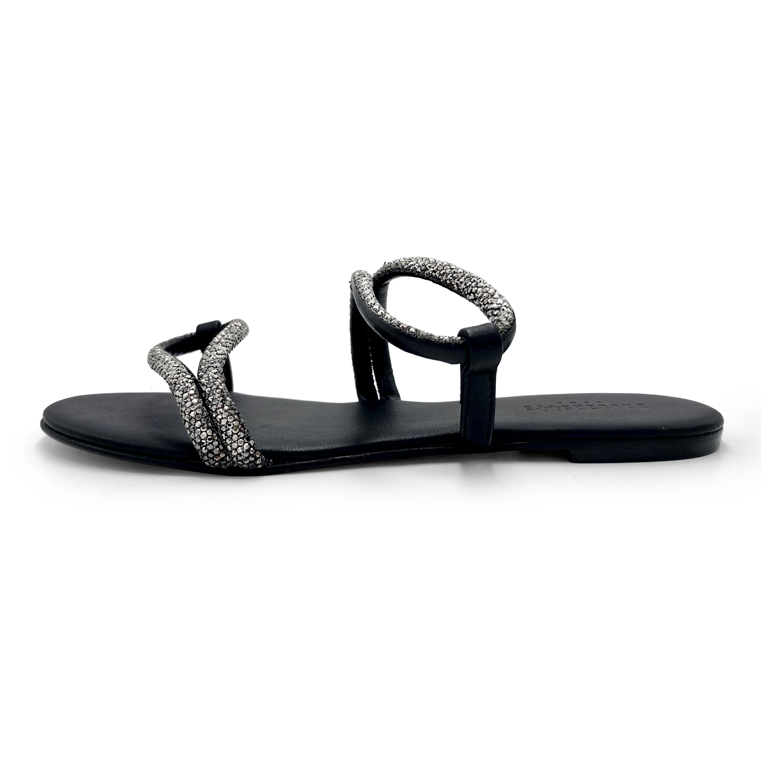 Silver jeweled sandals with rhinestones - Image 4
