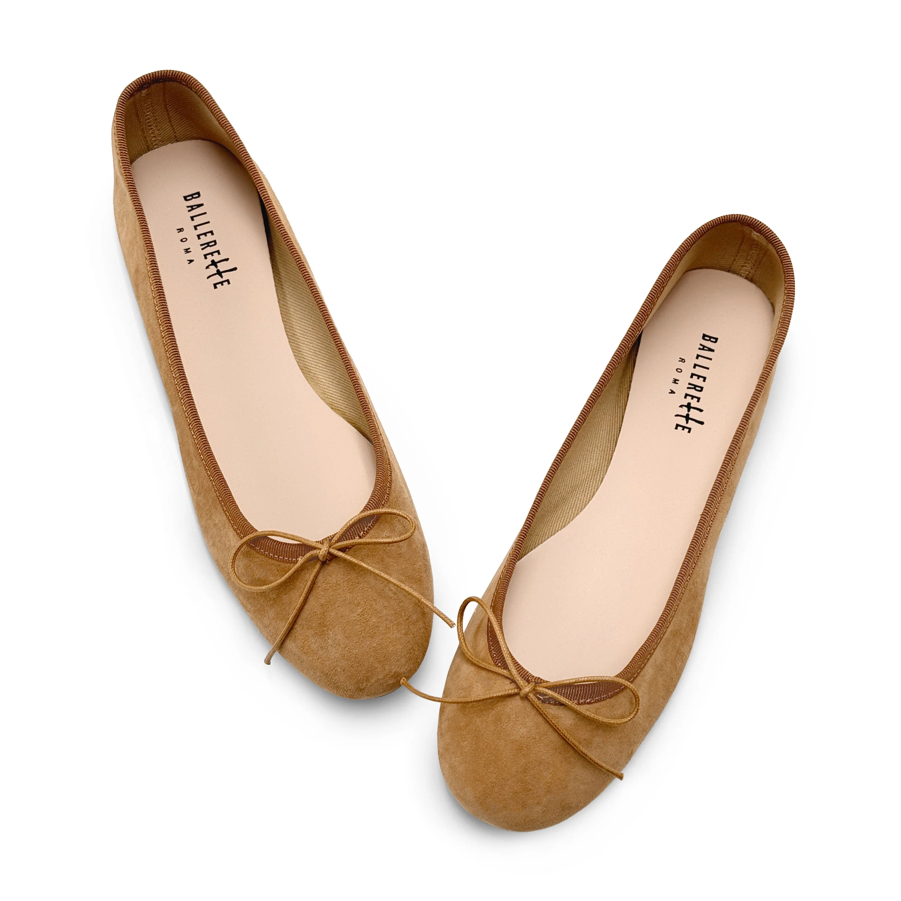 Tan suede ballet flats - Image 2