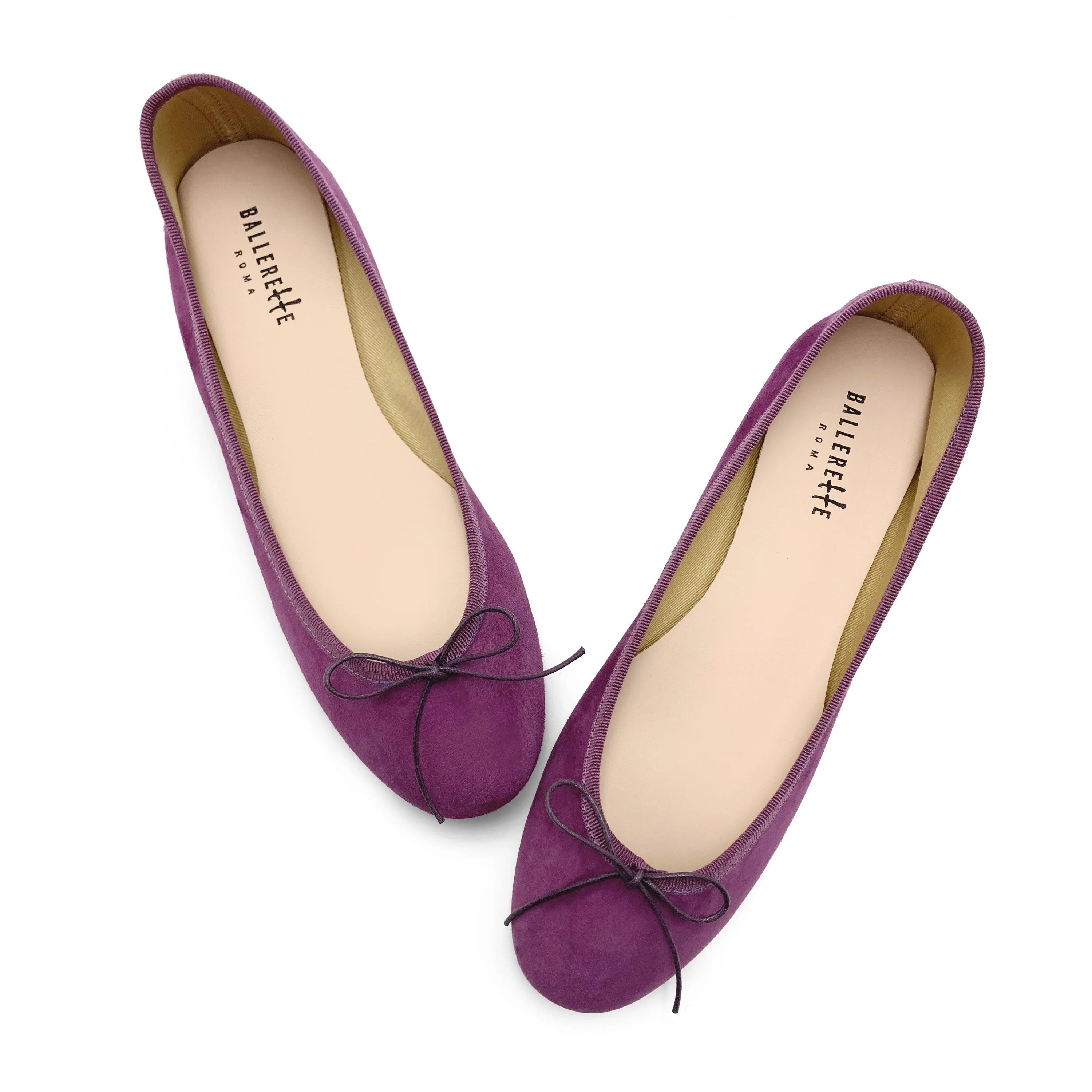 Violet suede ballet flats - Image 2