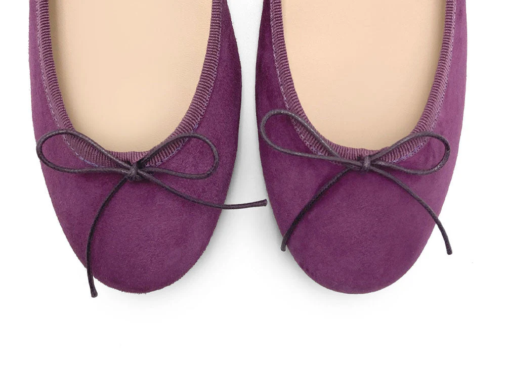 Violet suede ballet flats - Image 6
