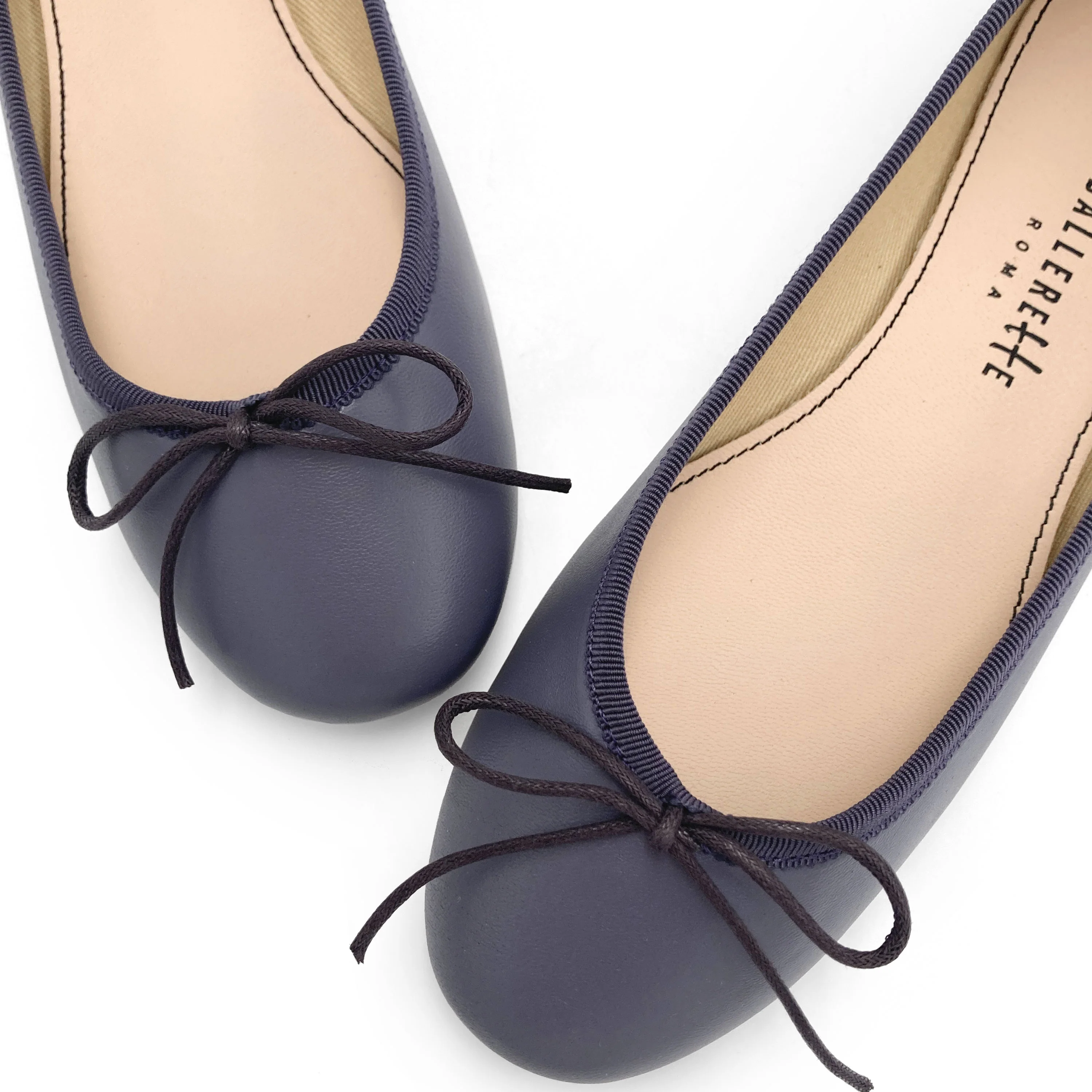 Wine leather ballet flats - Image 3
