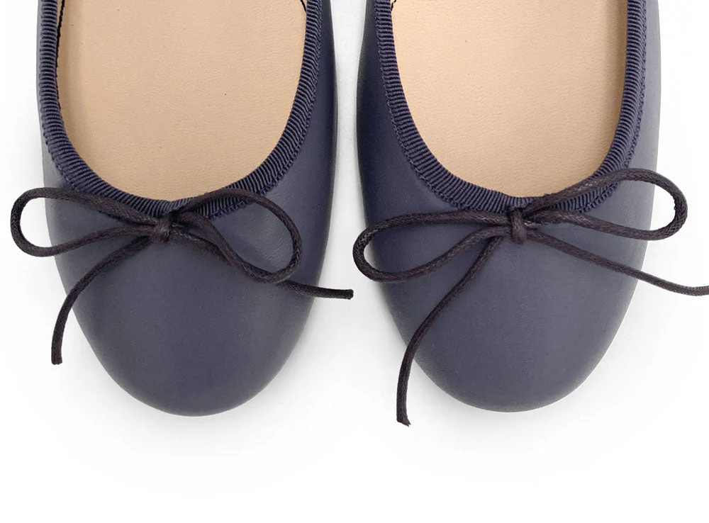 Wine leather ballet flats - Image 5