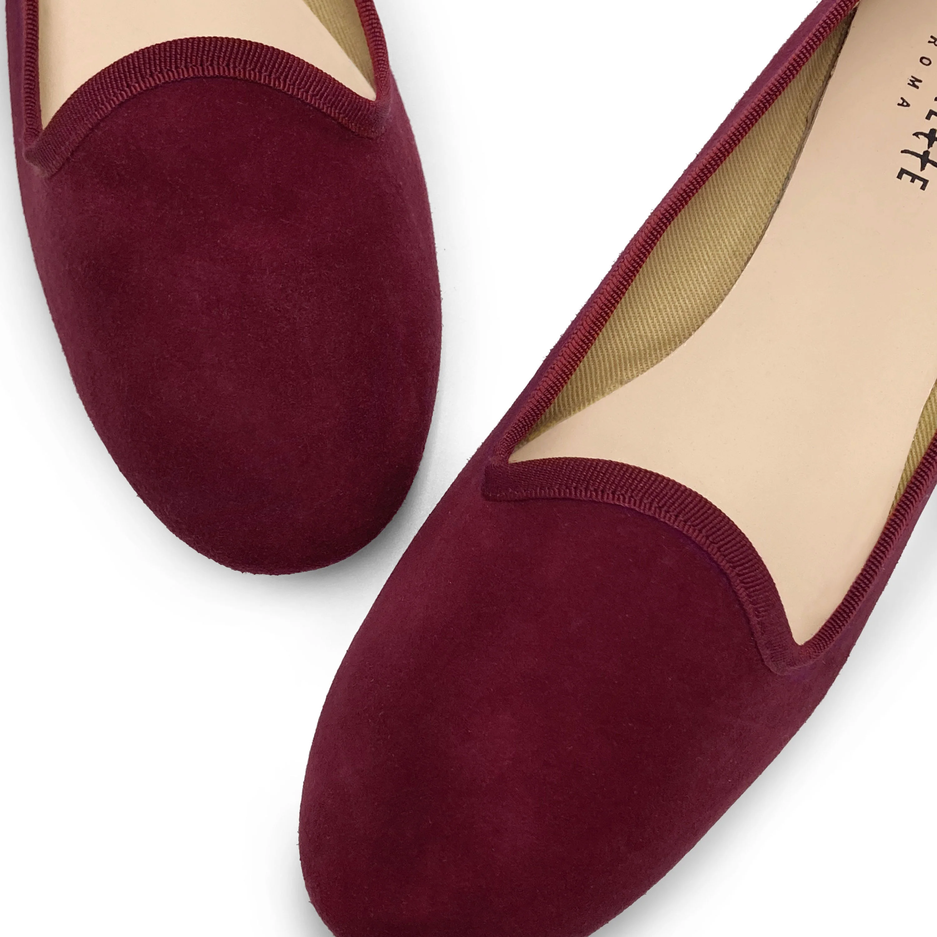 Women loafers in burgundy suede - Image 3
