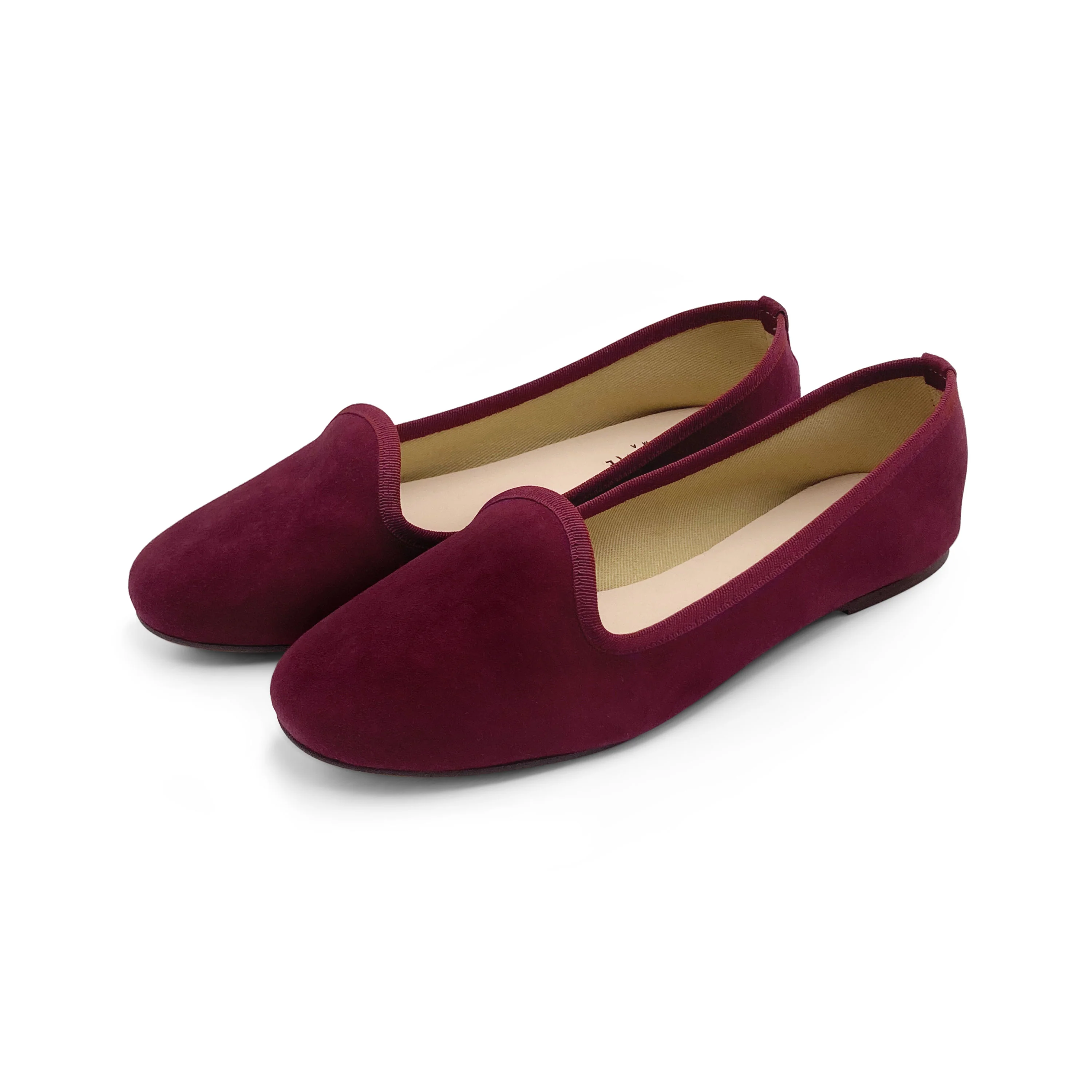 Women loafers in burgundy suede - Image 4