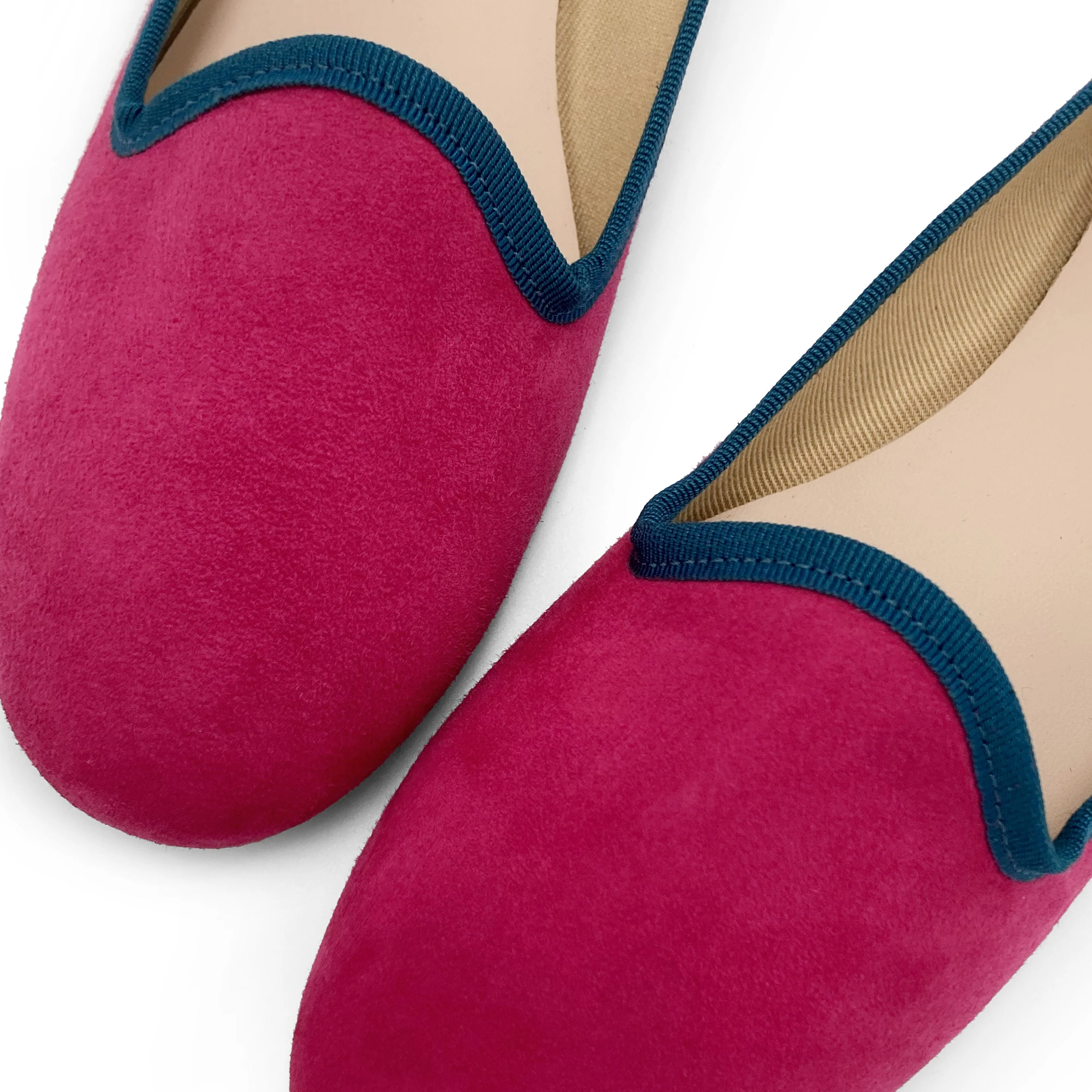 Women loafers in plum suede - Image 4