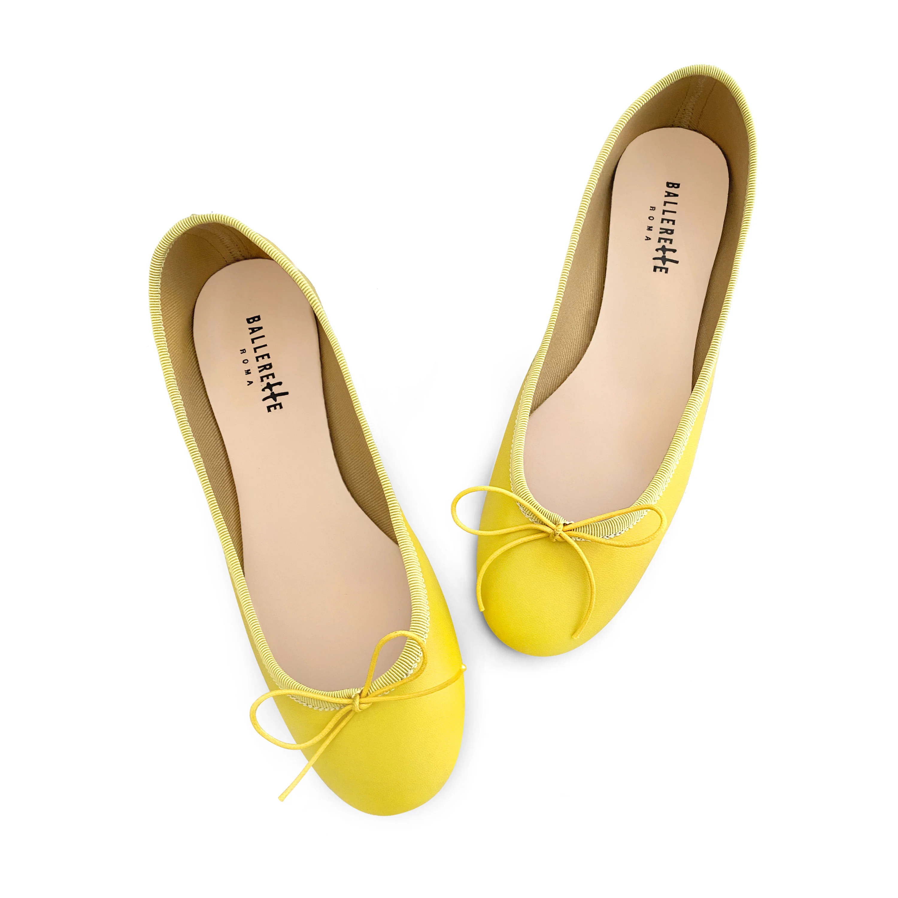 Yellow leather ballet flats - Image 2