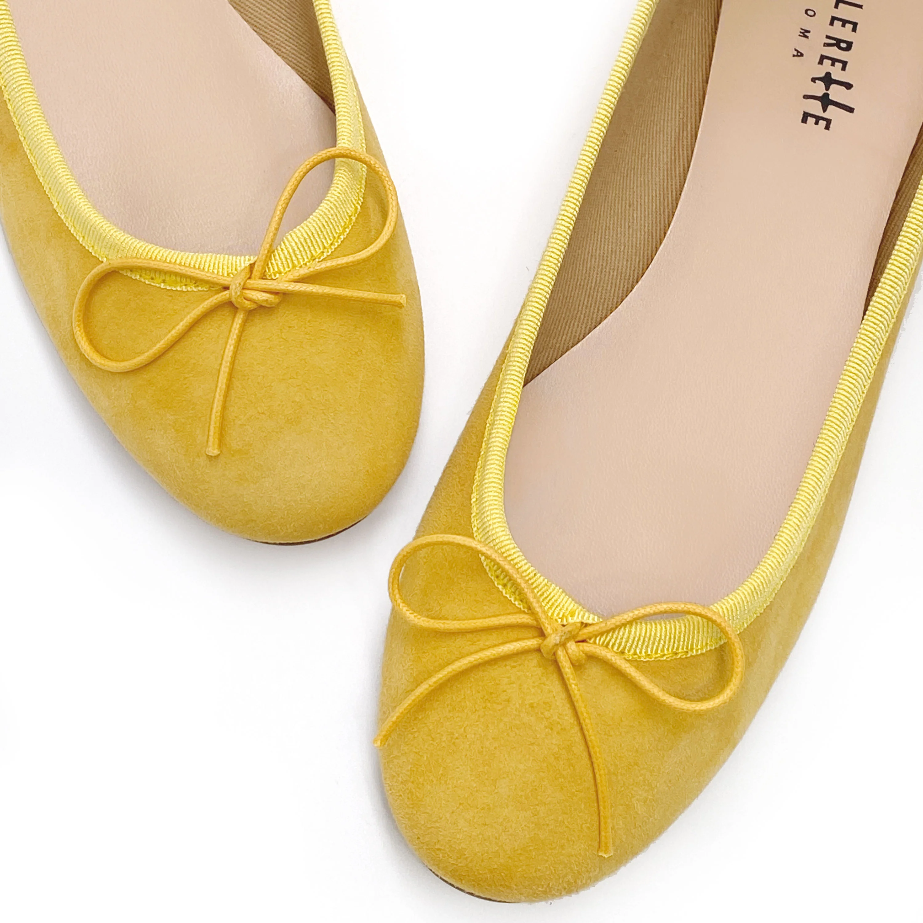 Yellow suede ballet flats - Image 3