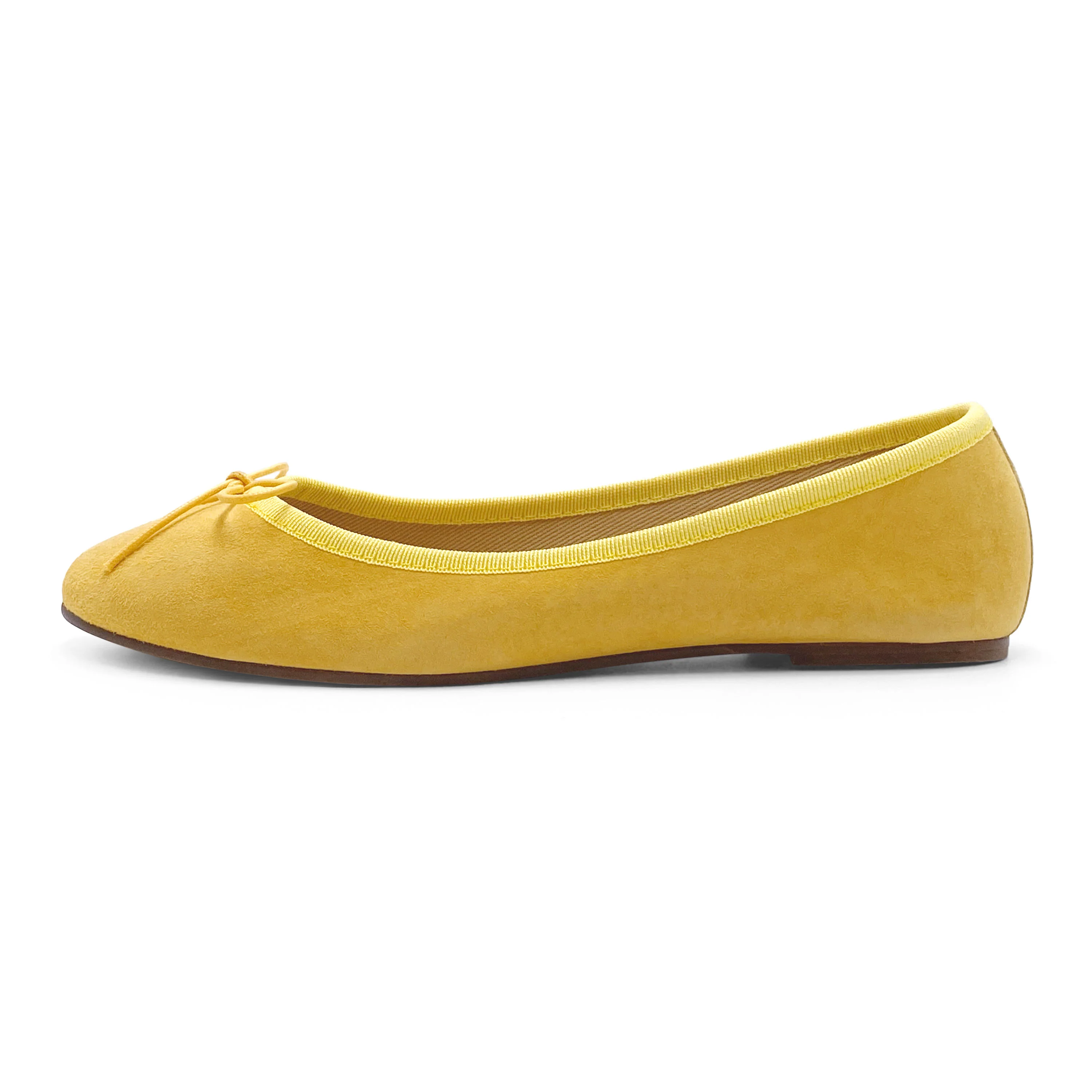 Yellow suede ballet flats - Image 4
